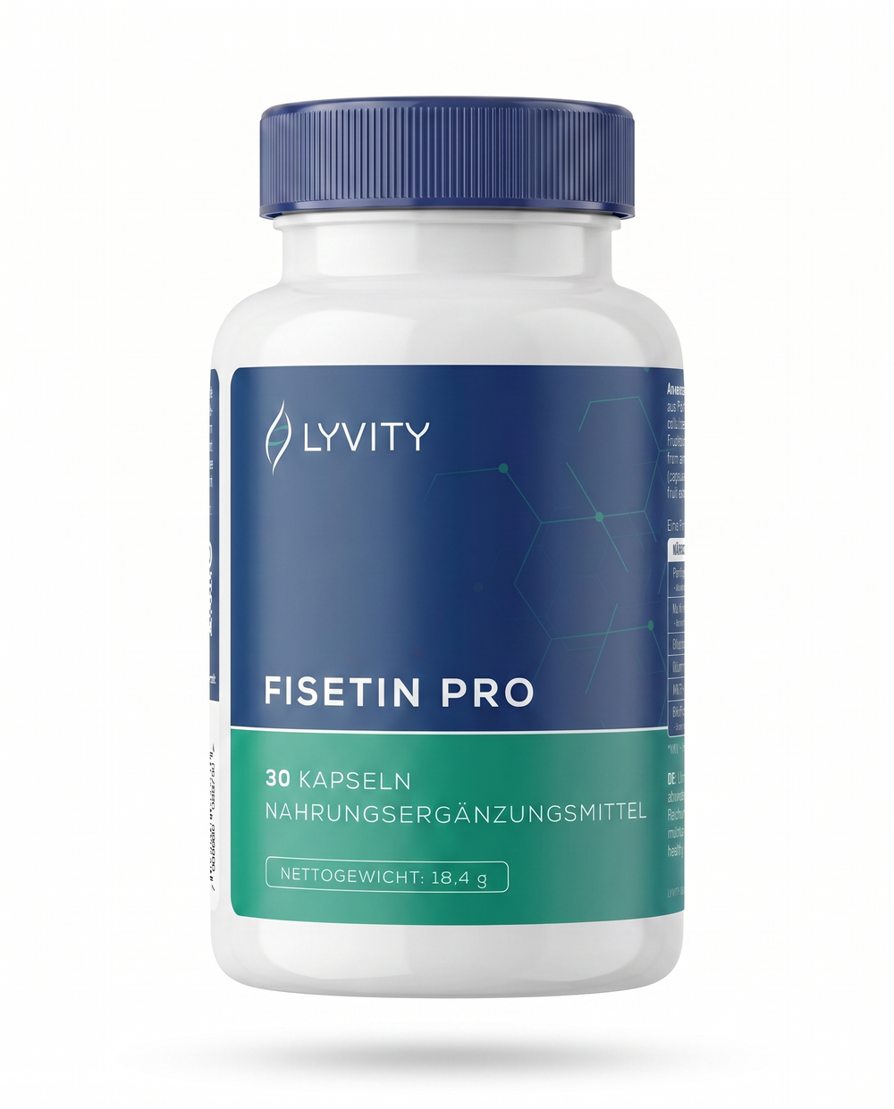 Lyvity Fisetin Pro Dose – Fisetin-Komplex mit Kurkuma, Quercetin und BioPerine, 30 Kapseln, Nahrungsergänzung für Healthy Aging
